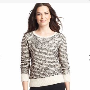 Ann Taylor Loft • Paper Dot Striped Sweater Size Medium